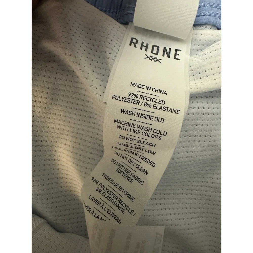 Rhone R&R Swim Trunks Men's Small Baby Blue 7.5
